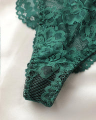 Women's Floral Lace Sexy Lingerie Breathable Comfort Underwear Set