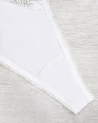 Sexy Lace Flower Stretch Thong