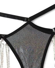 Sexy Rhinestones Chain Fun Lingerie Set