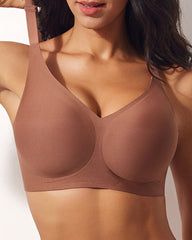 Women's Wire-Free Seamless Push-Up Comfortable Plus Size Bra