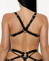Sexy Patent Leather Bondage Suit