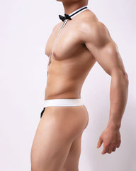 Men's Halter Neck Bowknot Sexy Underwear One-piece Thong