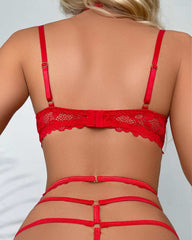 Sexy See-through Lace Lingerie Set