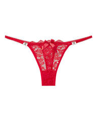 Women's Sexy Floral Lace Translucent Thong