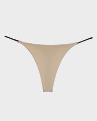 Braguita bikini de algodón con ribete