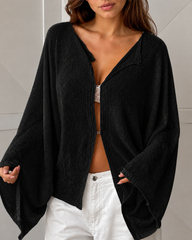 Comfortable Knit Loose-Fit Versatile Cardigan Jacket