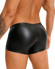Men's PU Leather Sexy Boxer Briefs