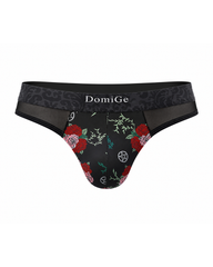 2-Pack Sexy Men's Printed Mesh Low-Rise Thongs