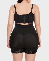 Shorts de cintura alta esculpidos con costillas