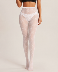 2-Pack Bow-Decorated Fishnet Stockings