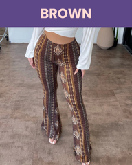 Pantalones Acampanados Boho Levanta Glúteos Silkshy®