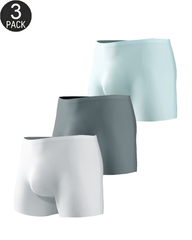 3-Pack Mixed Colors Seamless Stretch Boxer Briefs