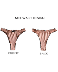 3-Pack Mixed-Color Satin Thong Panties