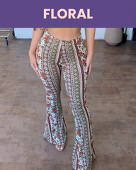 Pantalones Acampanados Boho Levanta Glúteos Silkshy®