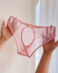 4-Pack Sexy Cutout Metal Butterfly Detail Panties