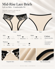4/6-Pack Floral Lace Panties  Mixed Color Set