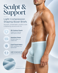 3-Pack Mixed Colors Seamless Stretch Boxer Briefs