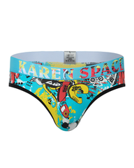 3-Pack Men's Breathable Printed Ice Silk Mesh Thongs