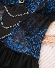 Sexy Lace Chain Garter Belt Nightgowns Set