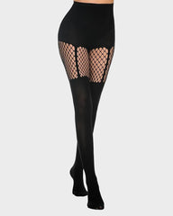 Mock Thigh High Stockings For Women Sexy Fishnet Tights Suspender Pantyhose  (bundle sale)