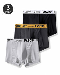 Multiple Pack Men's Letter Belts Comfortable Breathable Boxer Briefs