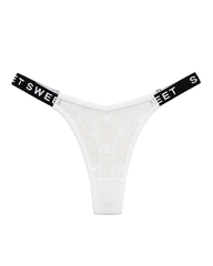Sexy Heart Lace Thong Panties 3-Pack