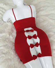 Plus Size Sexy & Comfortable Cutout Lingerie Nightdress with Bow Detail