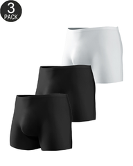 3-Pack Mixed Colors Seamless Stretch Boxer Briefs