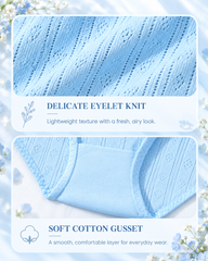 3-Pack Women's Textured Mid-Rise Briefs Mixed Colors