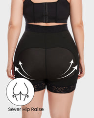 Shorts de cintura alta esculpidos con costillas