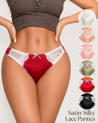 5-Pack Satin Silky Lace Panties