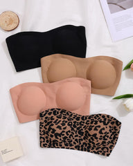 Women's Strapless Bra with Cross Side Buckle Bras