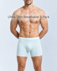 3-Pack Mixed Colors Seamless Stretch Boxer Briefs