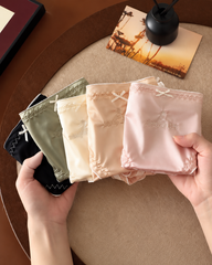 5-Pack Satin-Look Gathered Panties