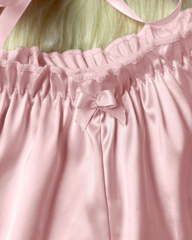 Sexy Satin Off-Shoulder Pajama Set