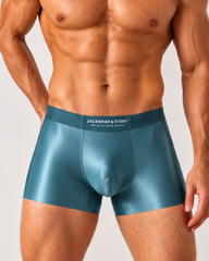 3-Pack Satin-Look Stretch Boxer Briefs with Contoured Pouch
