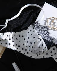 Sexy Cute Polka Dot Lace Lingerie Set