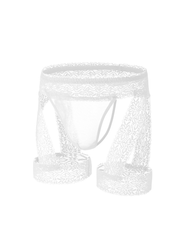 Sexy Men's Lace Thigh Strap Thong