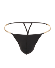 Sexy Men's Thong with Metal Chain Detailing