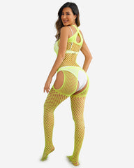 Fishnet Stockings Jumpsuit