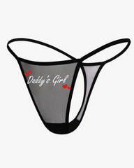 Low Rise T-back Mesh Panties