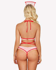 Naughty Roleplay Bodysuit Nurse Costume