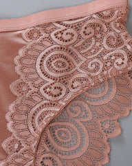 Women's High-waisted Floral Lace Breathable Comfortable Panties