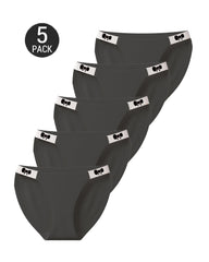 5-Pack Seamless Ice Silk Butterfly Print Breathable Panties