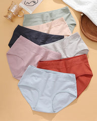 Women's Pure Cotton Stretch Mid-waist Soft Panties