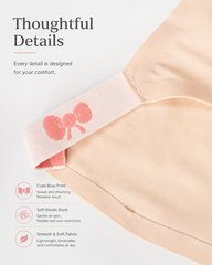 5-Pack Seamless Ice Silk Butterfly Print Breathable Panties