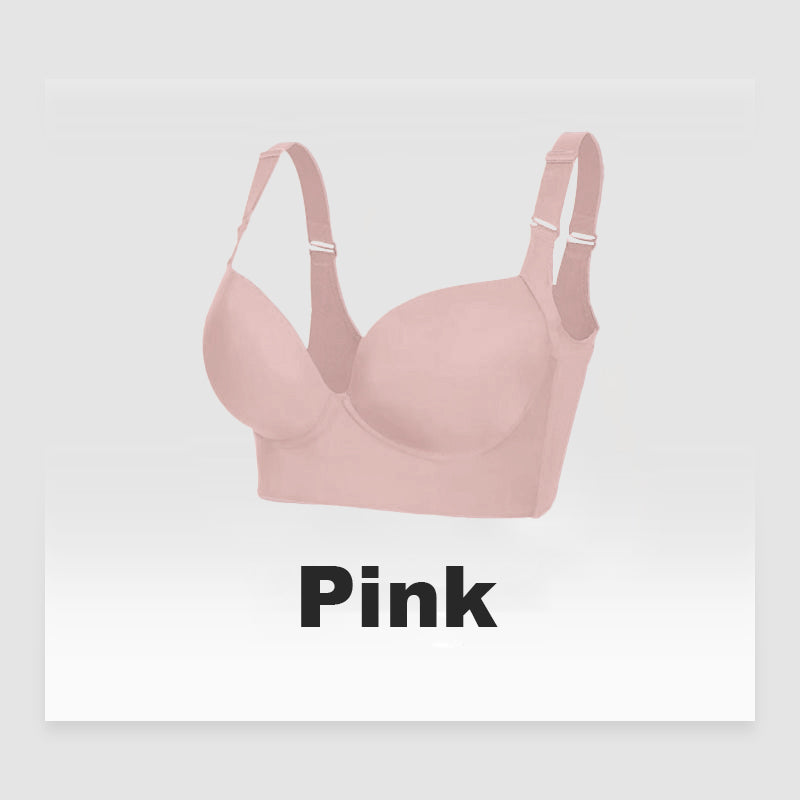 Push-Up Back Smoothing Bra-Pink