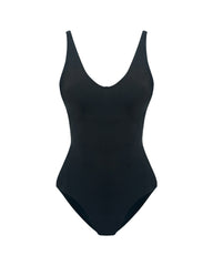 Plunge Lace-Up Corset Sculpting Swimsuit