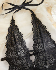 Women's Solid Color Lace Sexy Breathable Lingerie Teddy Bodysuit