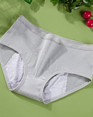 Women's Pure Cotton Menstrual Period Leak-proof Mid-high Waist Breathable Panties